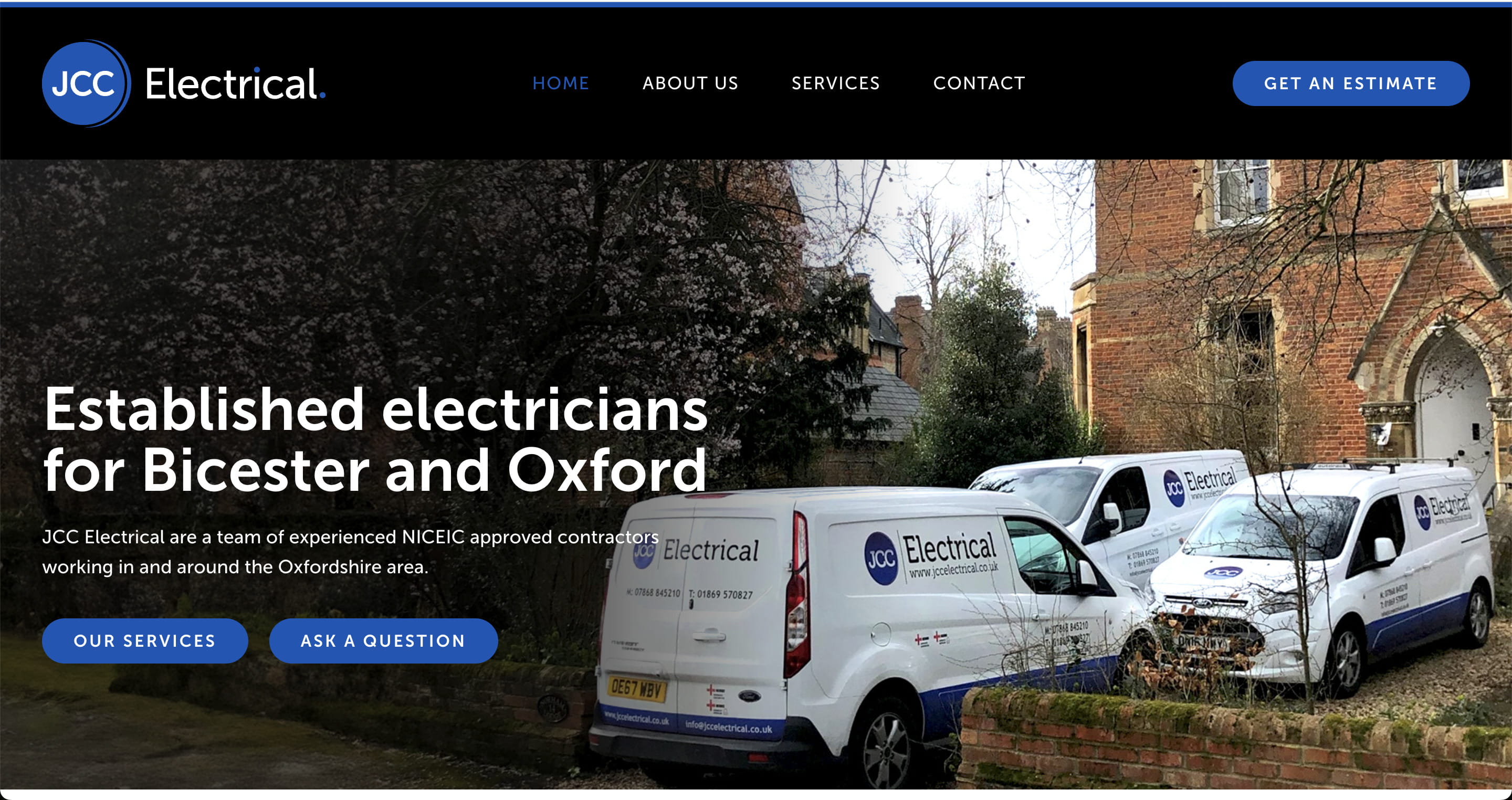 JCC Electrical website