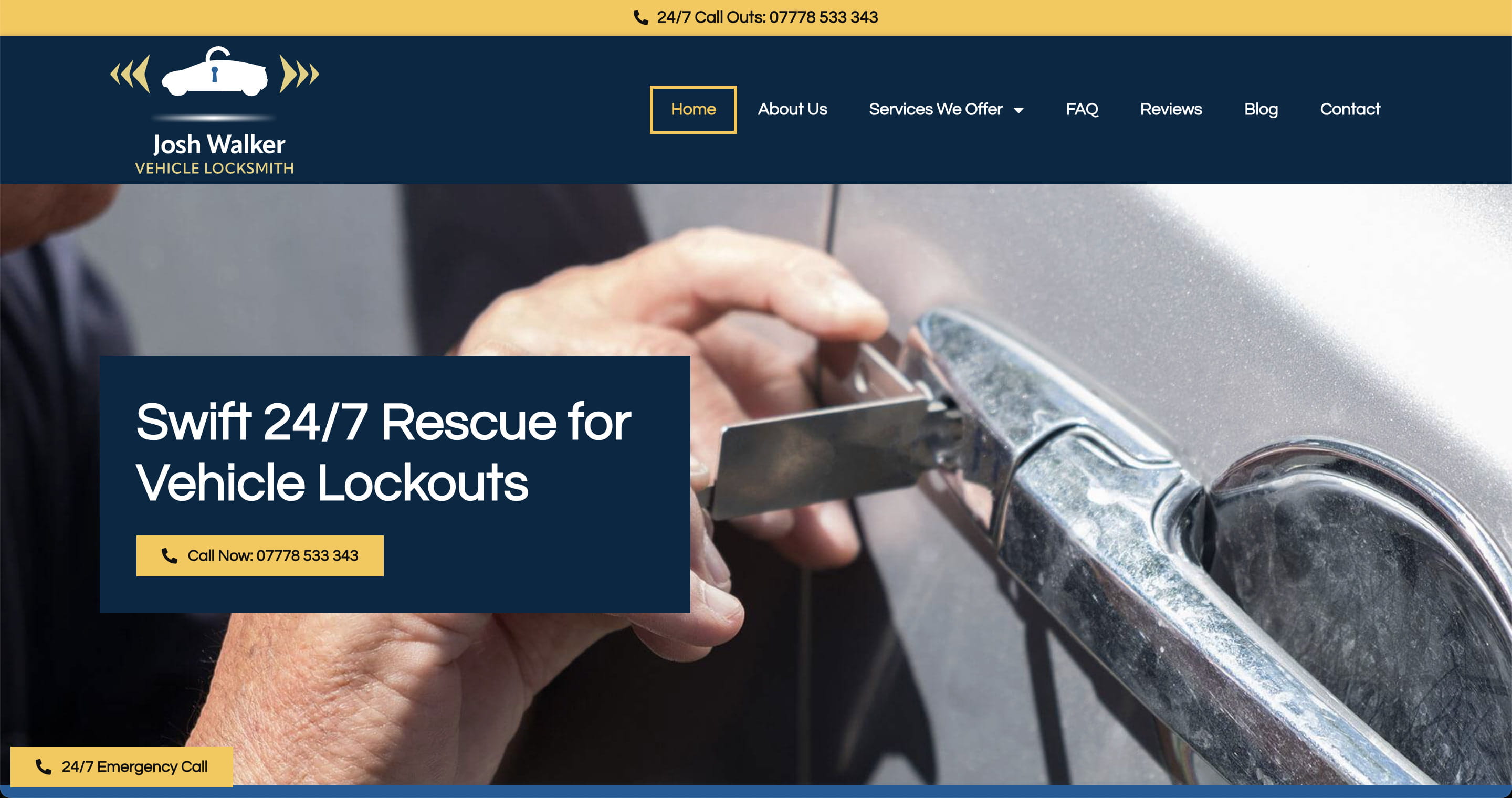 JW Locksmith website